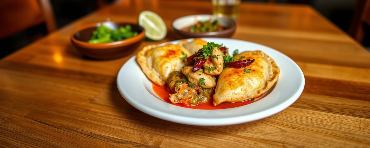 Spicy Chicken and Poblano Empanadas