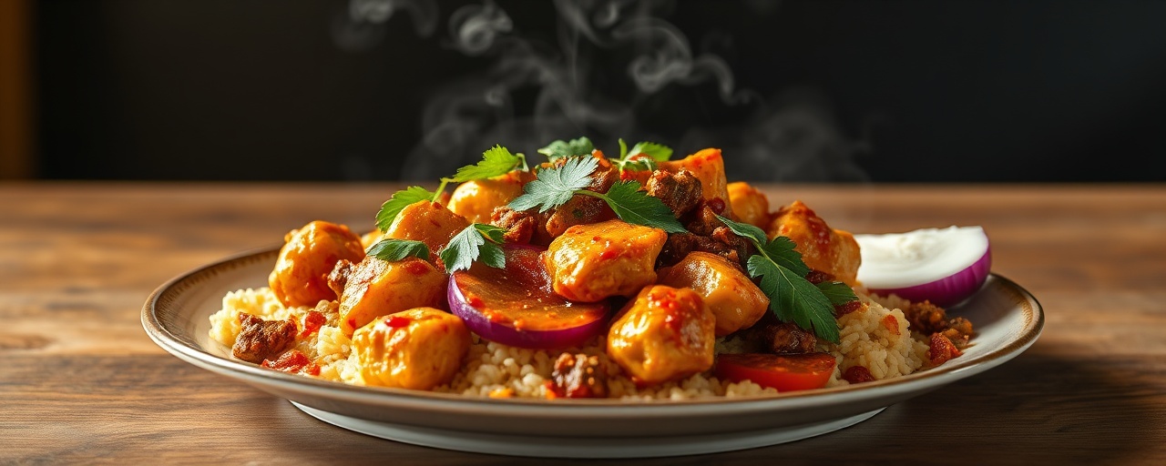 Spicy Coconut Chicken with Crispy Curry Leaves