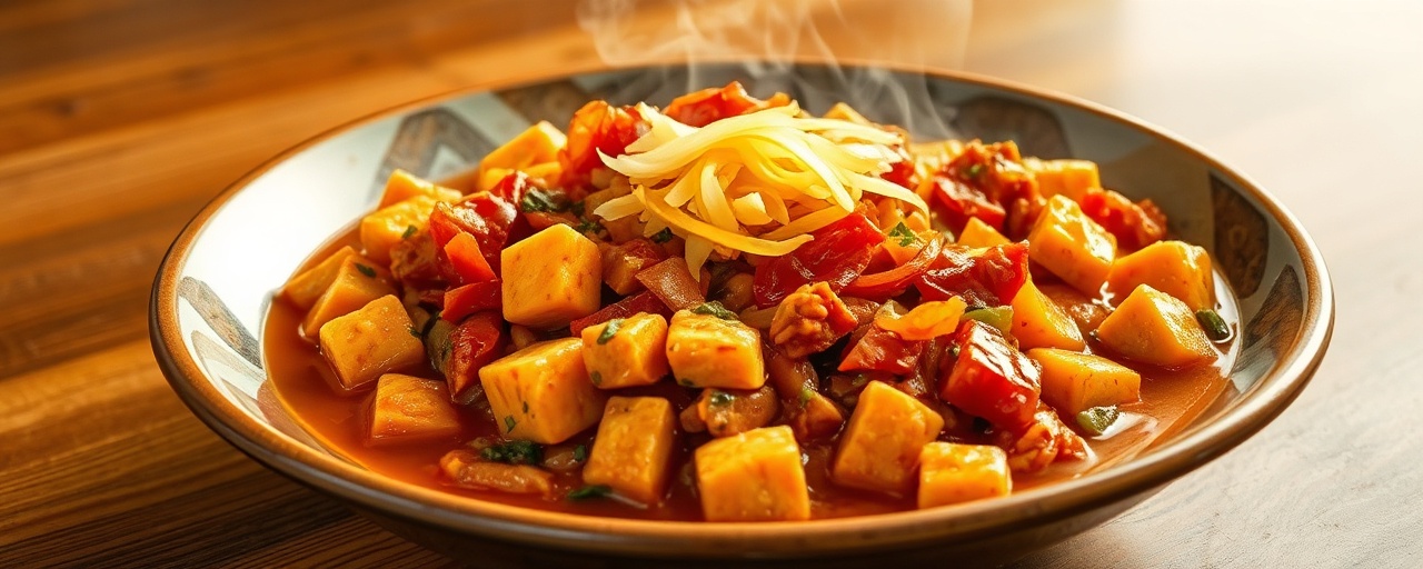 Spicy Fermented Kimchi Tempeh Jjigae