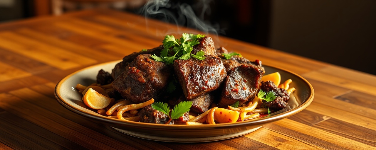 Sri Lankan Black Pepper Charcoal Short Ribs
