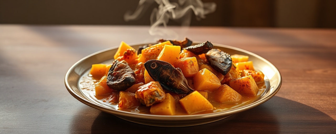 Sri Lankan Dried Fish and Sweet Potato Curry