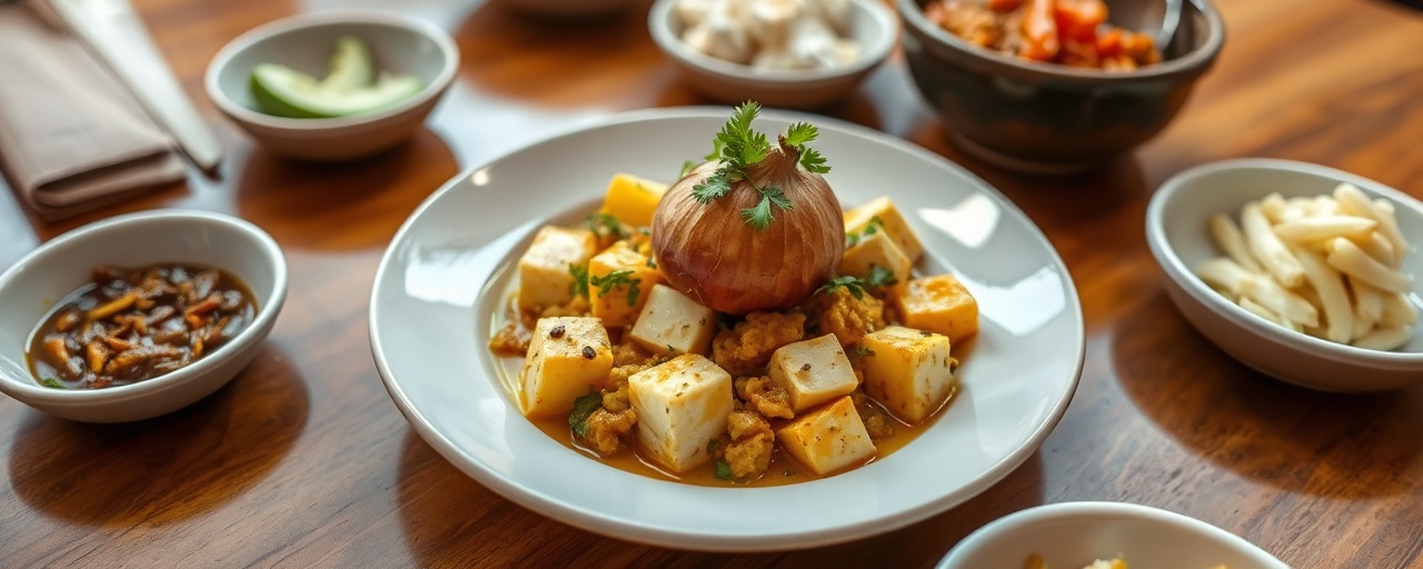 Sri Lankan Tofu & Potato Kiri Hodi