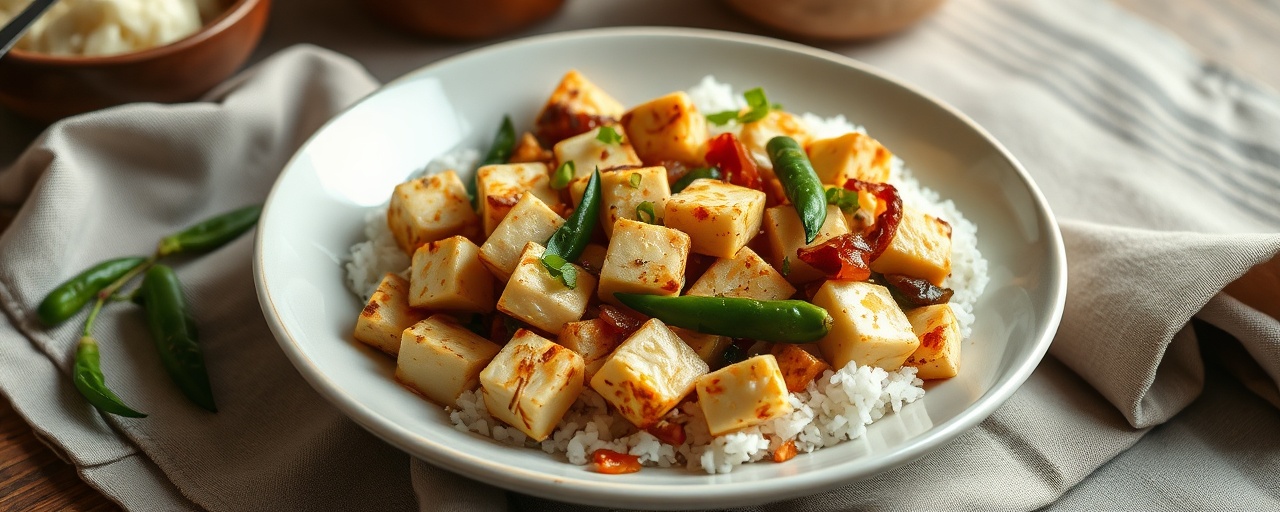 Sri Lankan Tofu Stir-fry with Coconut