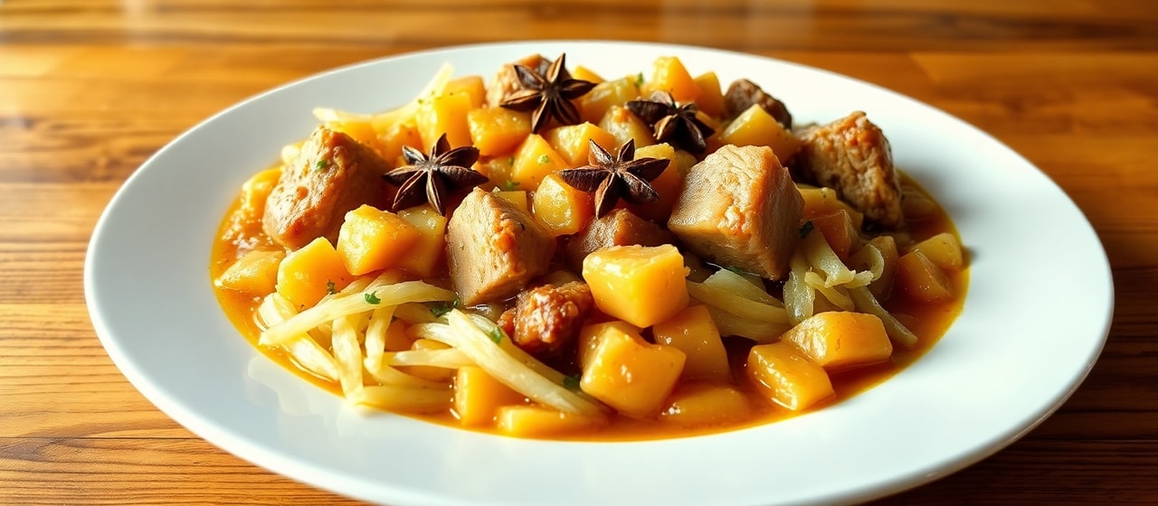 Star Anise Infused Pork and Sauerkraut Stew