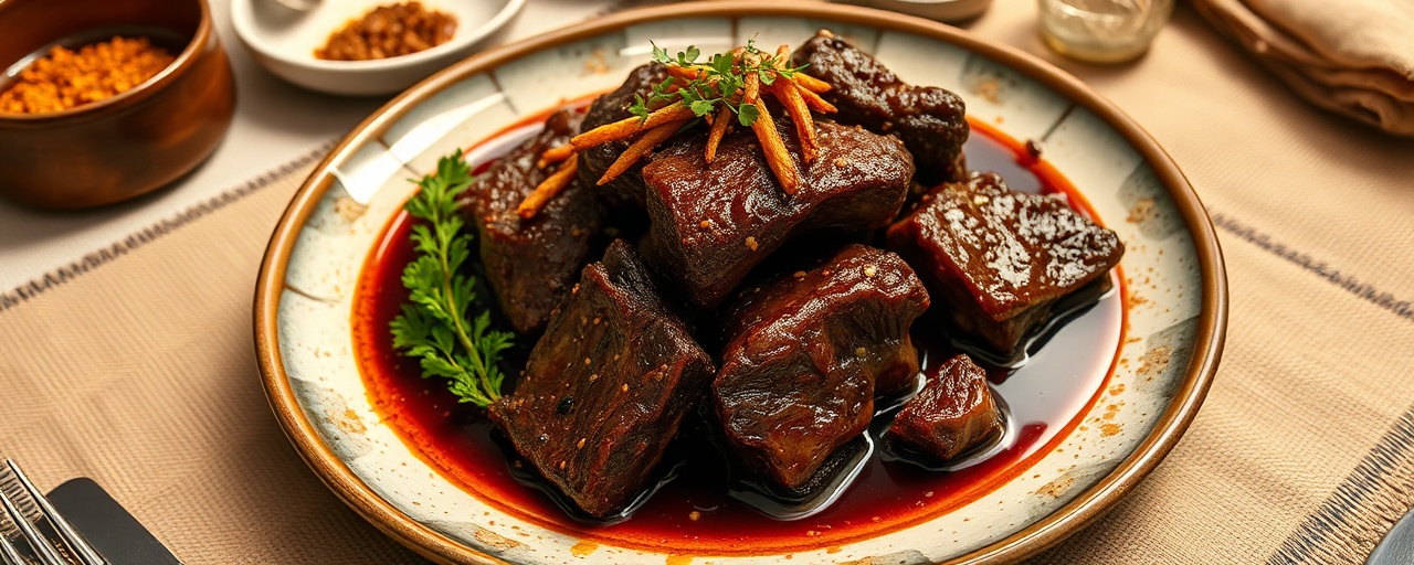 Star Anise Korean Beef Short Ribs Braise (Anise Galbi-jjim)