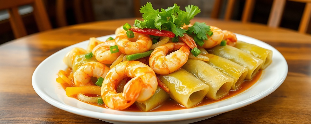 Steamed Cajun Jackfruit and Shrimp Cabbage Rolls