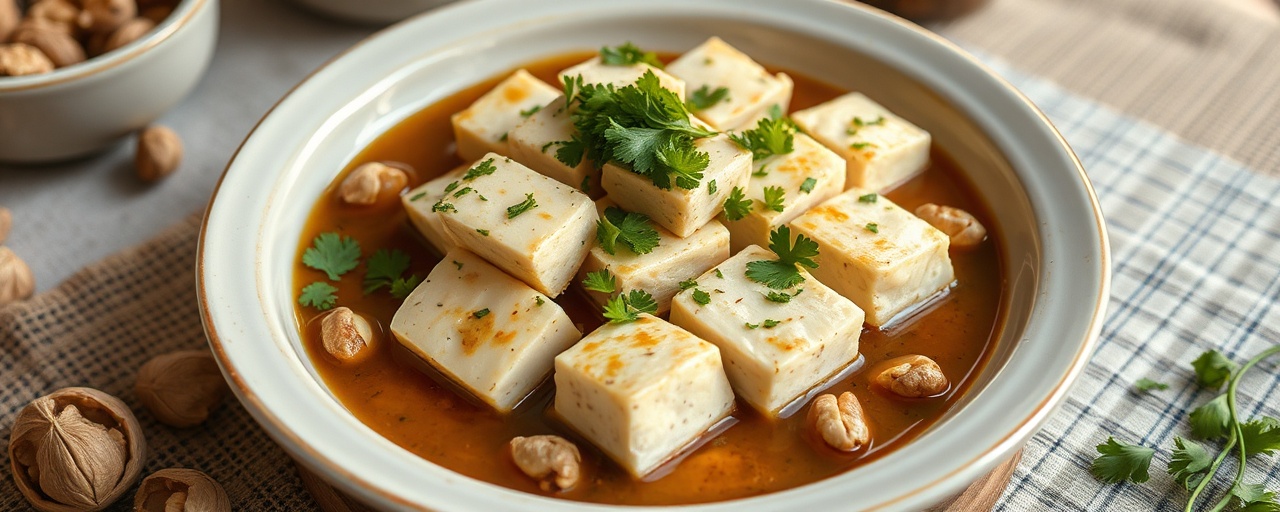 Steamed Georgian Tofu Pkhali