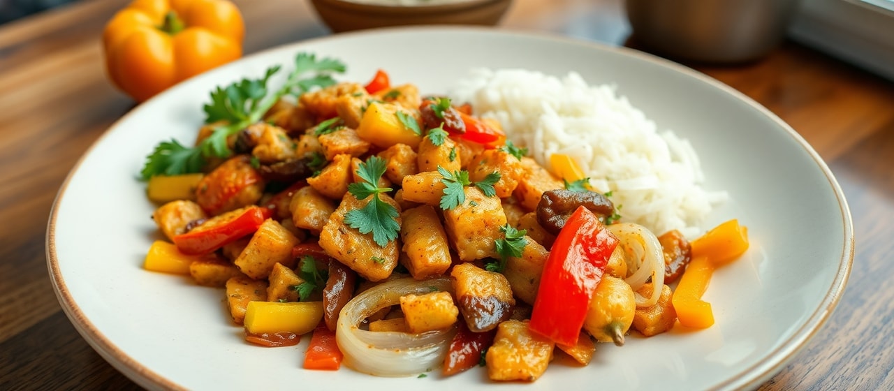 Stir-fried Jackfruit with Baharat and Herbs