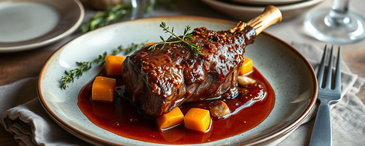 Sumac-Roasted Karoo Lamb with Rooibos Glaze and Butternut