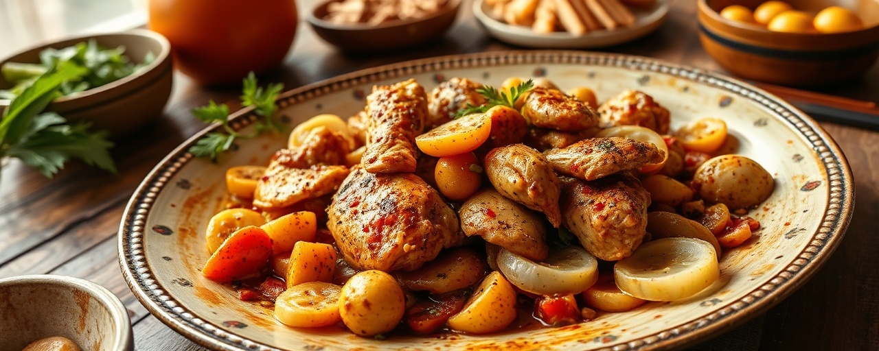 Sumaklı Sebzeli Tavuk Kavurma (Wok-Tossed Chicken and Vegetable Sauté with Sumac)