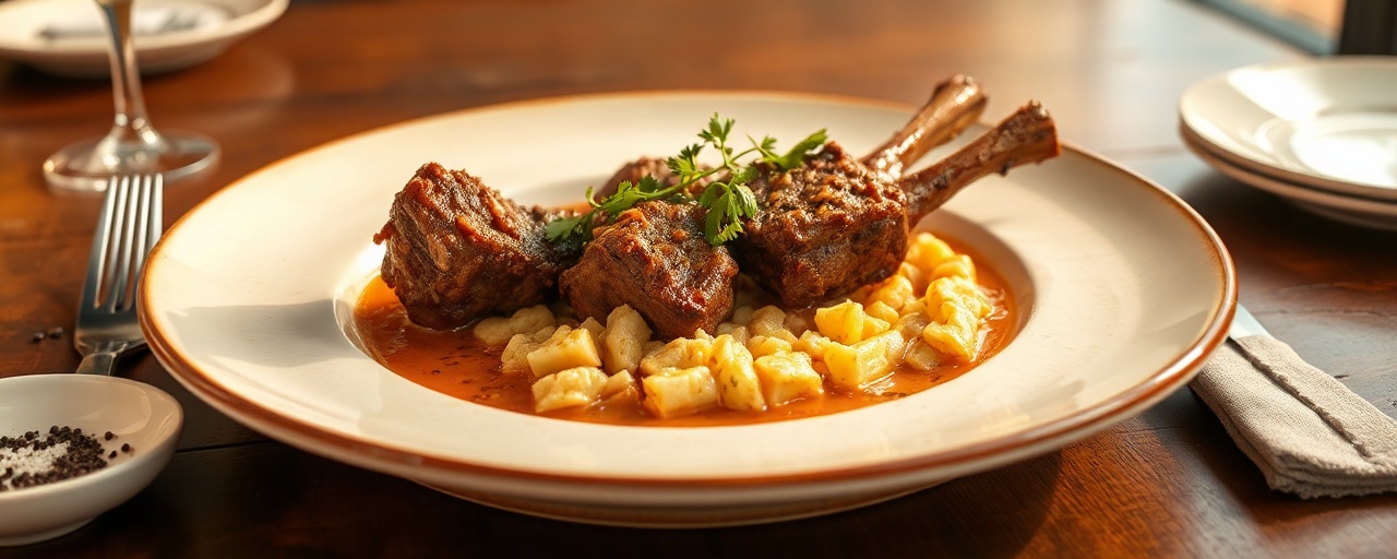 Tamarind Braised Lamb Shanks (Lahm Bel Tamarind)
