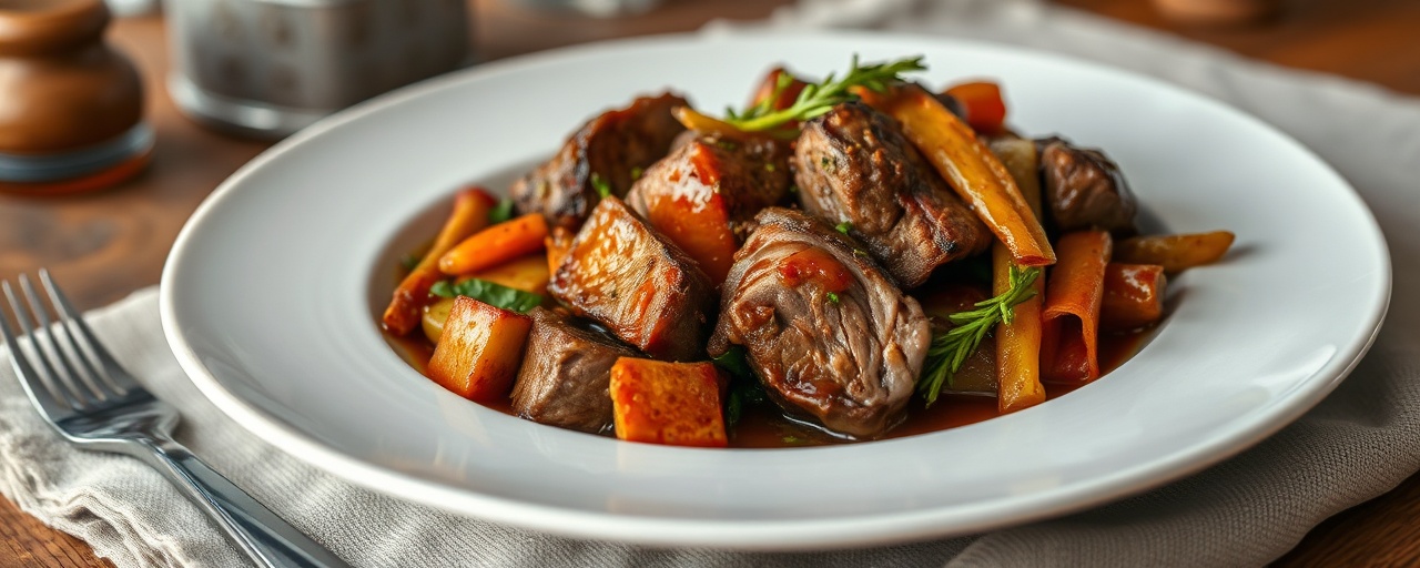 Tamarind-Glazed Lamb & Highland Vegetable Stir-fry