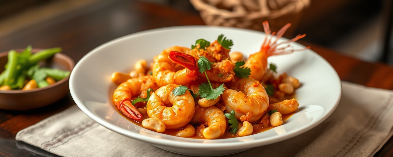 Tamarind Prawn Stir-fry with Cashews