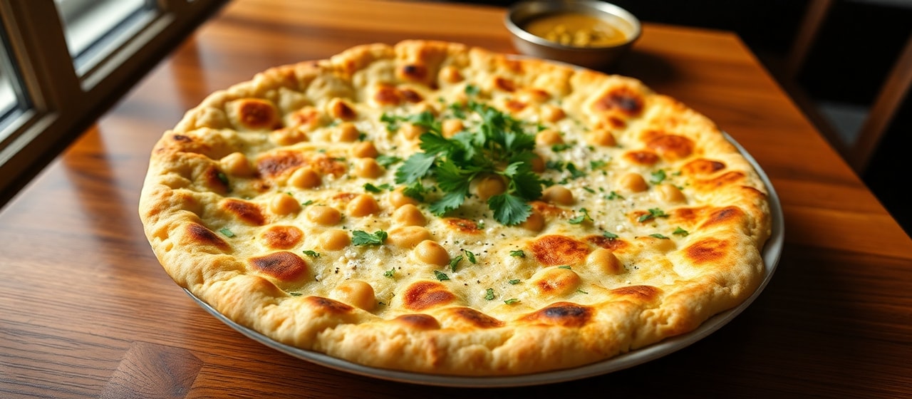 Tandoor-Baked Egyptian Chickpea Flatbread
