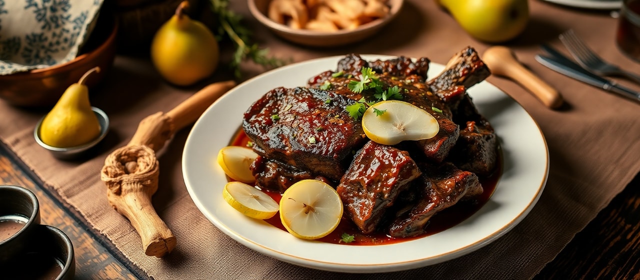 Tandoor-Baked Korean Galbi-Style Short Ribs