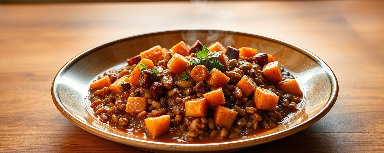 Tekel Kurat Wot B'Rumman - Cured Root Vegetable and Lentil Stew with Pomegranate