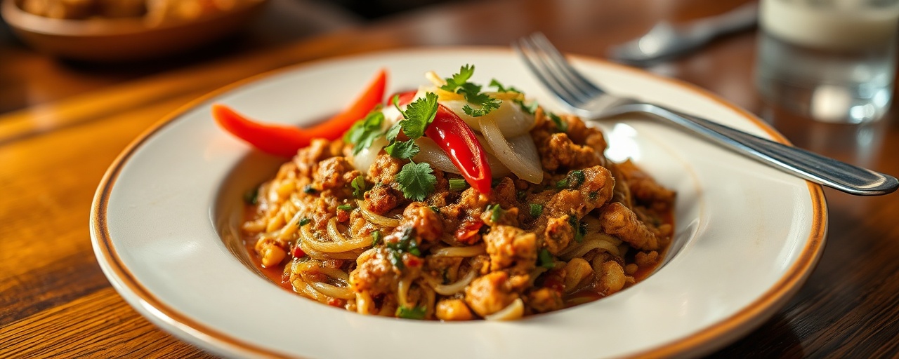 Tempeh Aji de Mani Pochado