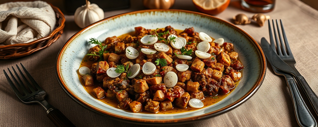 Tempeh Stifado with Pearl Onions