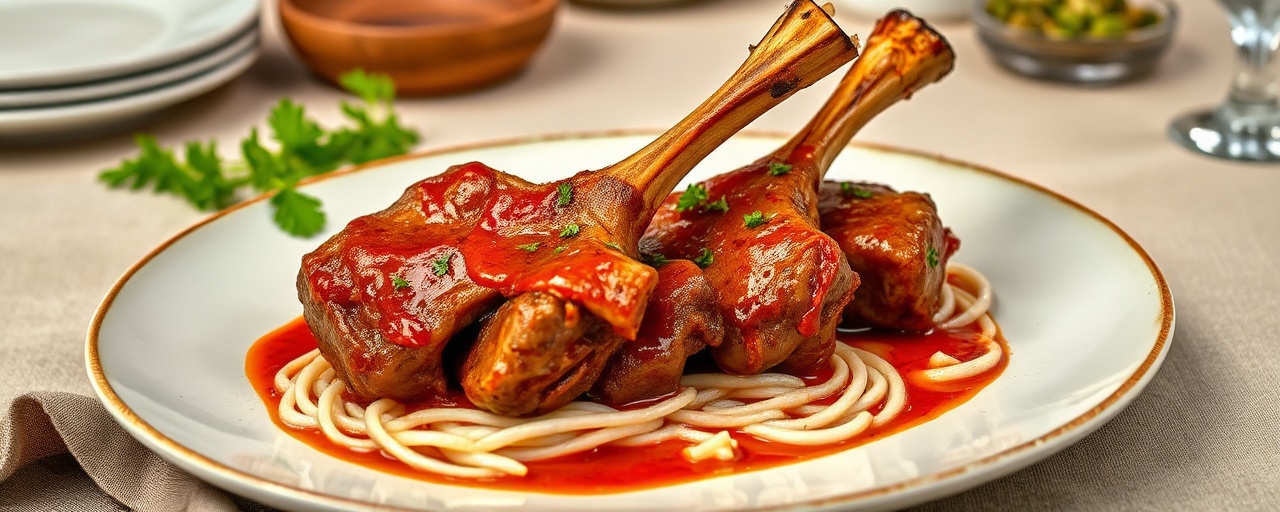 Thai Sous-Vide Lamb Shank with Coconut-Chili Glaze