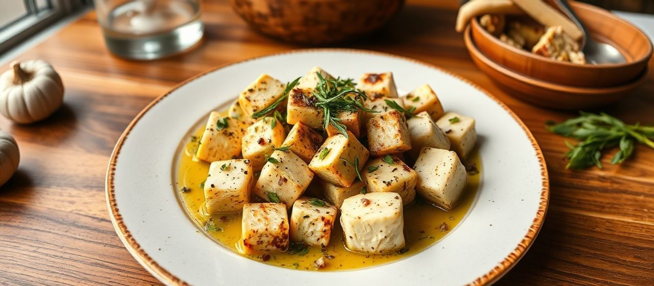 Tofu au Poivre Vert