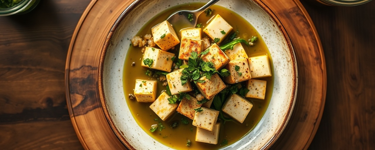 Tofu au Poivre Vert