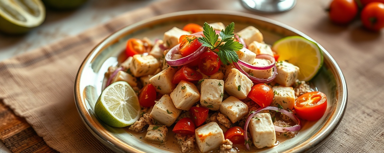 Tofu Cebiche Ecuatoriano