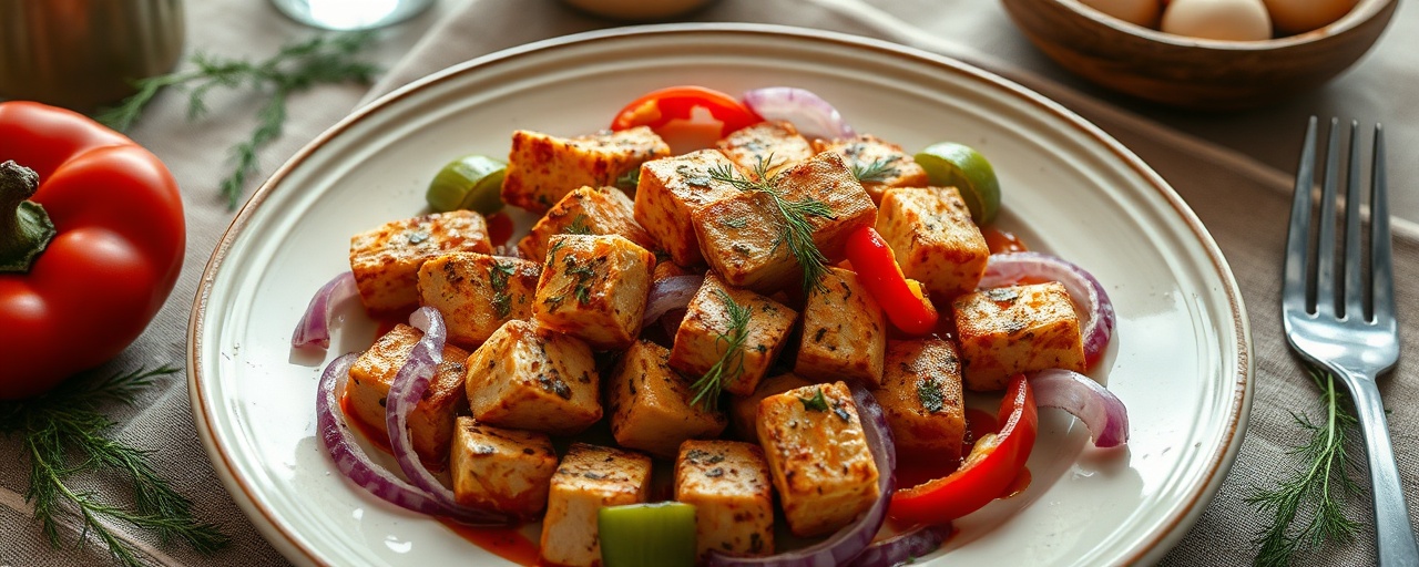 Tofu Shashlik with Smoked Paprika and Dill