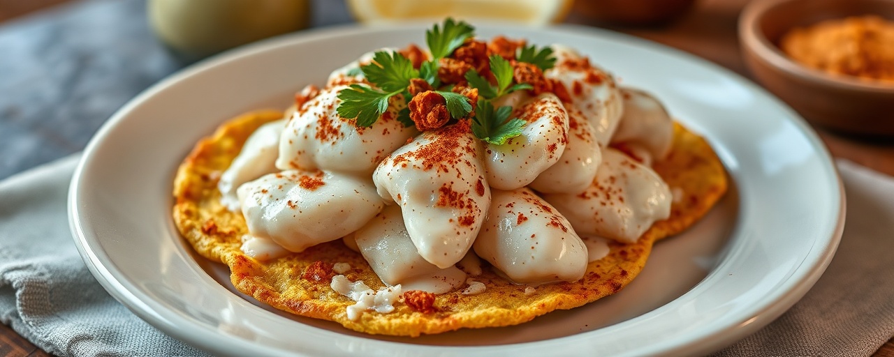Tostadas de Pescado con Crema de Limón Confitado y Chipotle