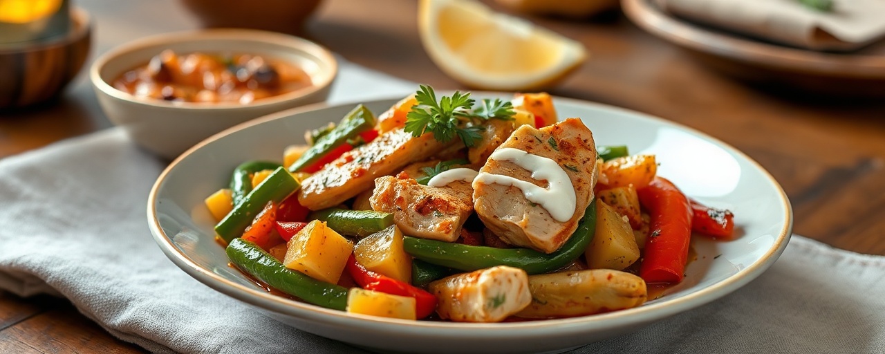 Turkish Miso-Infused Chicken and Vegetable Stir-fry