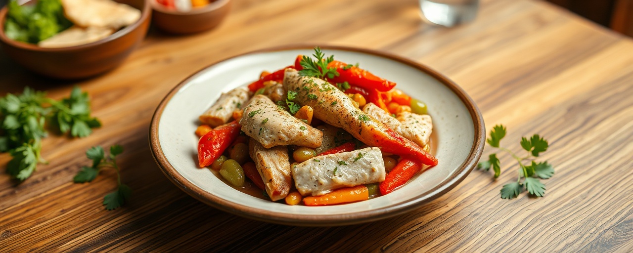 Turkish Miso-Infused Chicken and Vegetable Stir-fry