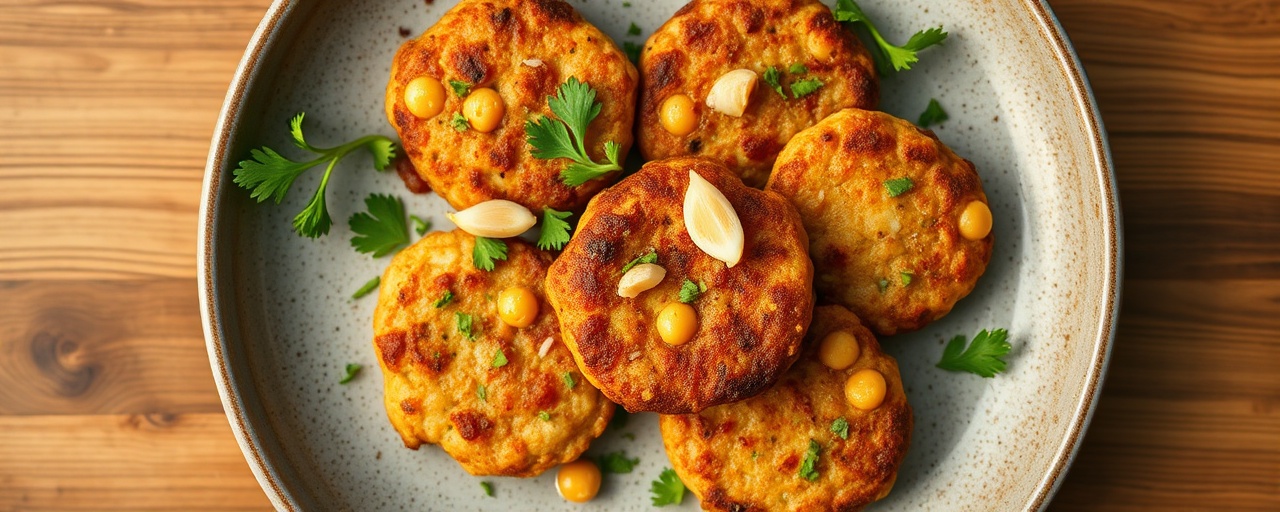 Turkish Pan-Seared Chickpea Fritters (Nohut Tava Köftesi)