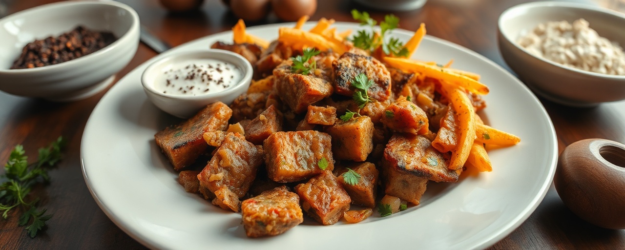 Uzbek Smoked Seitan Osh