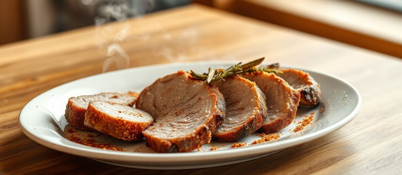 Uzená Vepřová Panenka s Chipotle a Kmínem (Cured Pork Tenderloin with Chipotle and Caraway)