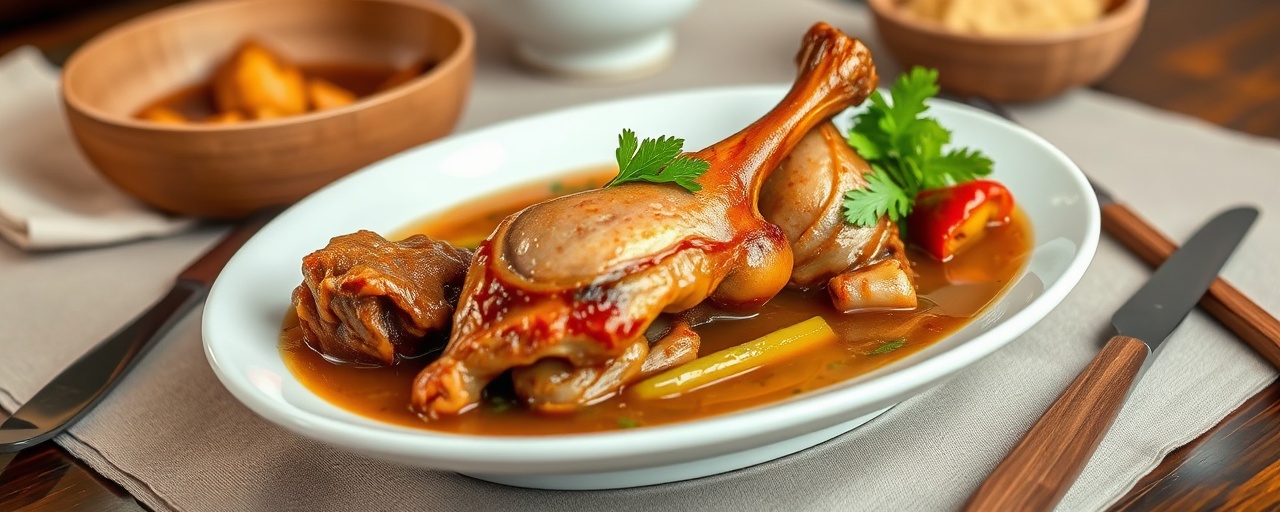 Vit Kho Nuoc Dua Gung (Vietnamese Braised Duck with Coconut Water and Ginger)