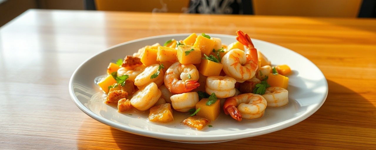 Wok-Kissed Butternut Squash and Shrimp Ginataan