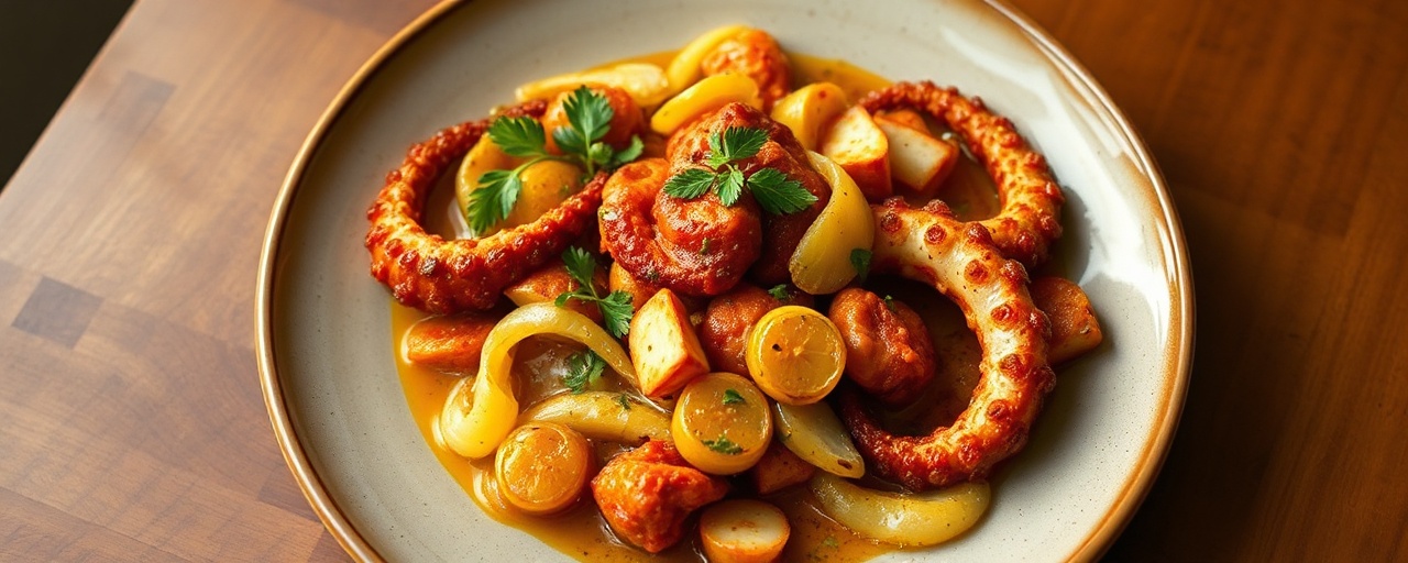 Wok-Tossed Hungarian Paprika Octopus
