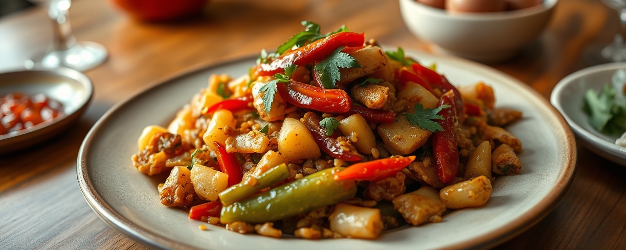Wok-Tossed Jackfruit Chakalaka Stir-Fry
