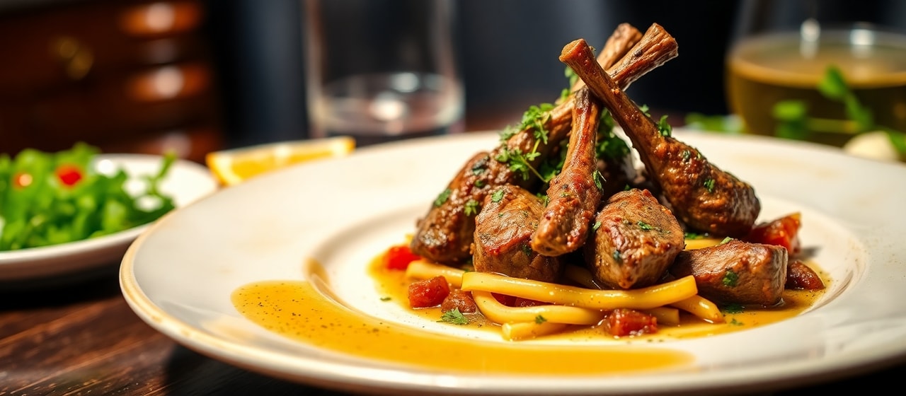 Wok-Tossed Mediterranean Lamb with Herb-Lemon Vinaigrette
