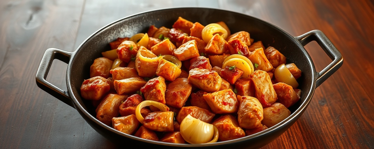 Wok-Tossed Moroccan Chicken with Gochujang