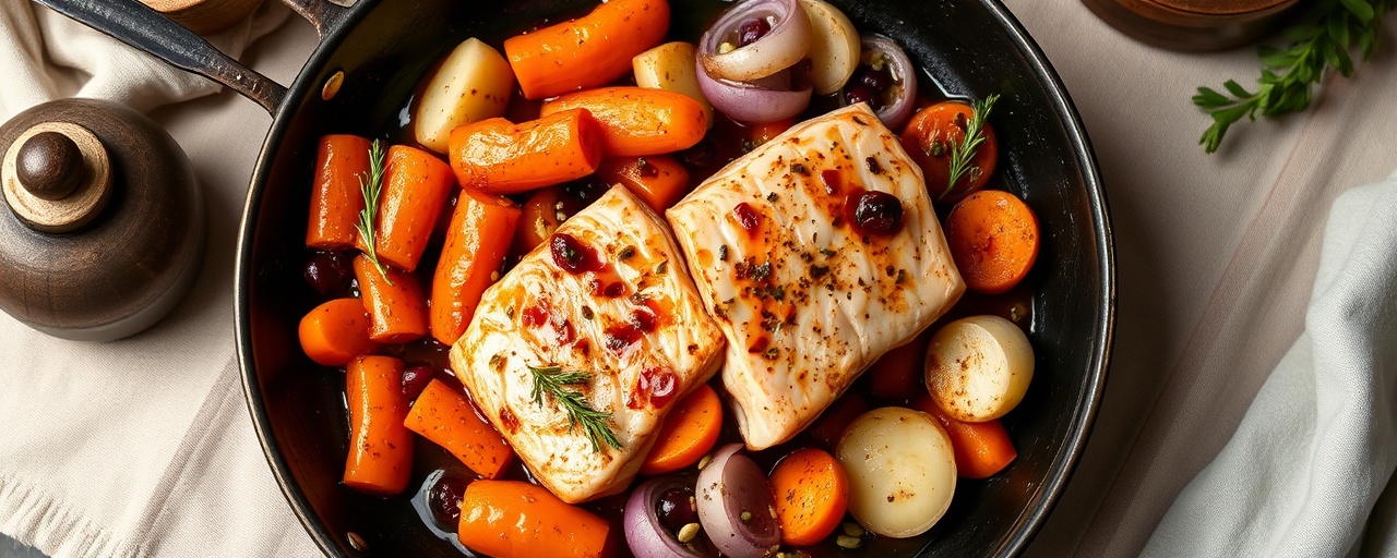 Wok-Tossed Nordic Salmon with Cardamom Lingonberry Glaze