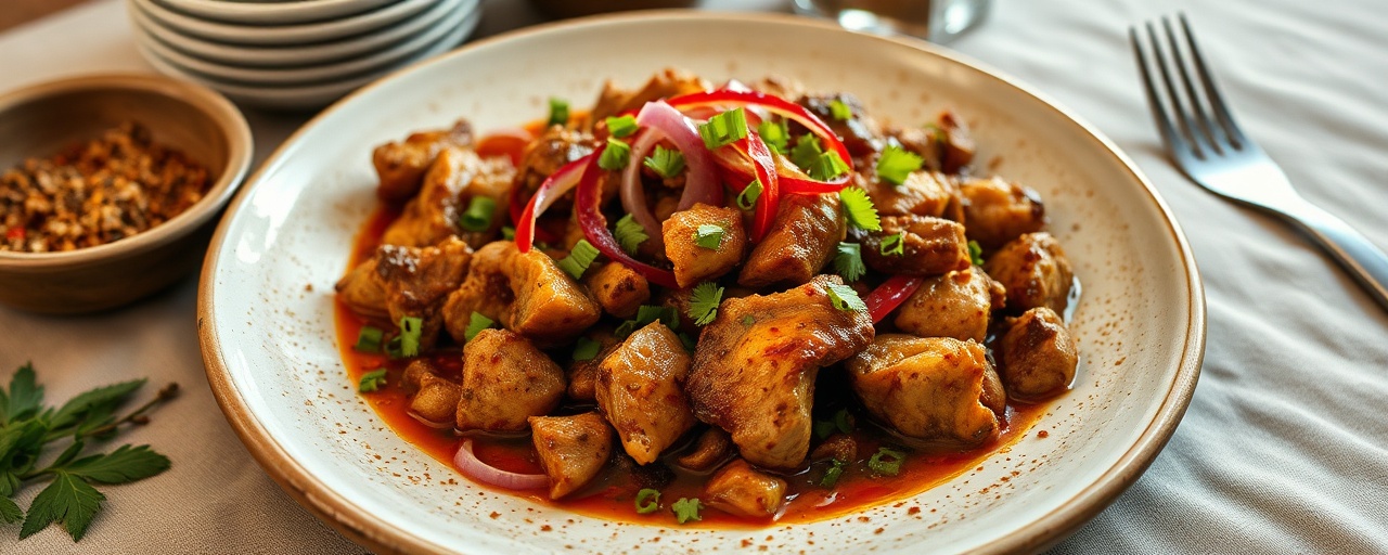 Wok-Tossed Pork Adobado with Gochujang and Poblano