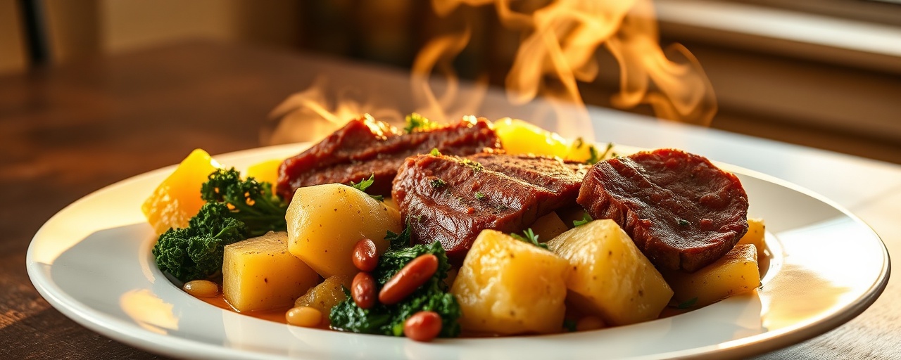 Wok-Tossed Spiced Venison with Neeps and Tatties