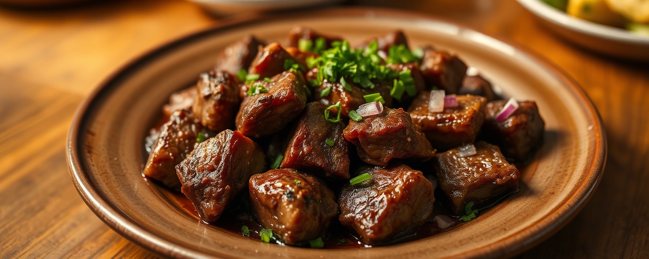 Ye'beg Tibs Awaze Besheka (Fire-Roasted Lamb Tibs with Galangal & Berbere)