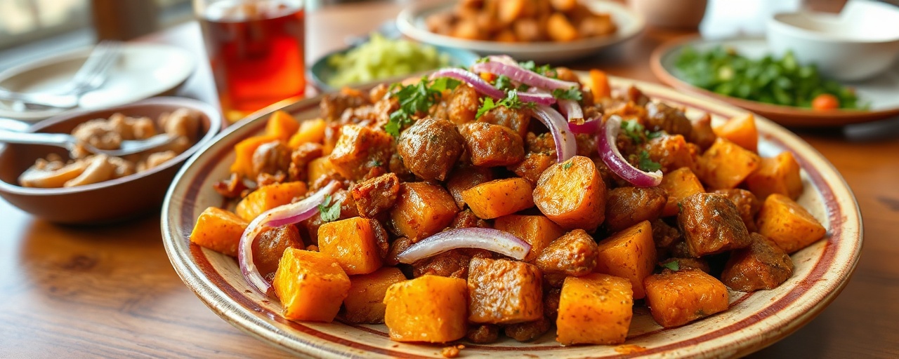 Yetimdinich Wok Tibs (Spiced Sweet Potato Stir-fry)