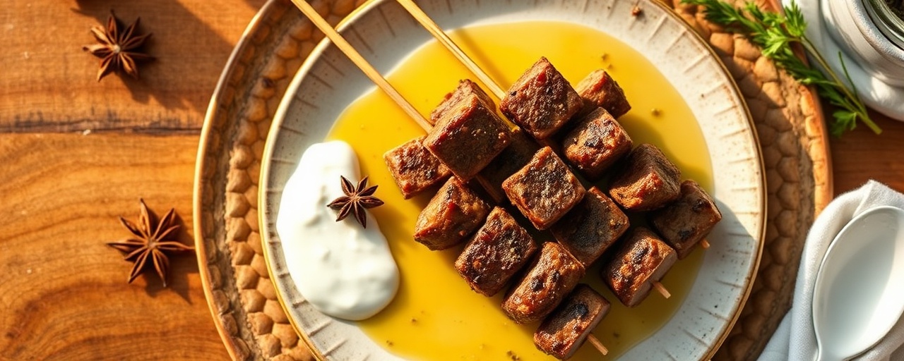 Yıldız Anasonlu Kuzu Şiş (Star Anise Lamb Skewers)