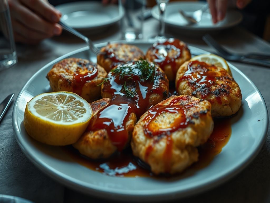 Zolotoi Rybka Fritters with Preserved Lemon & Dill
